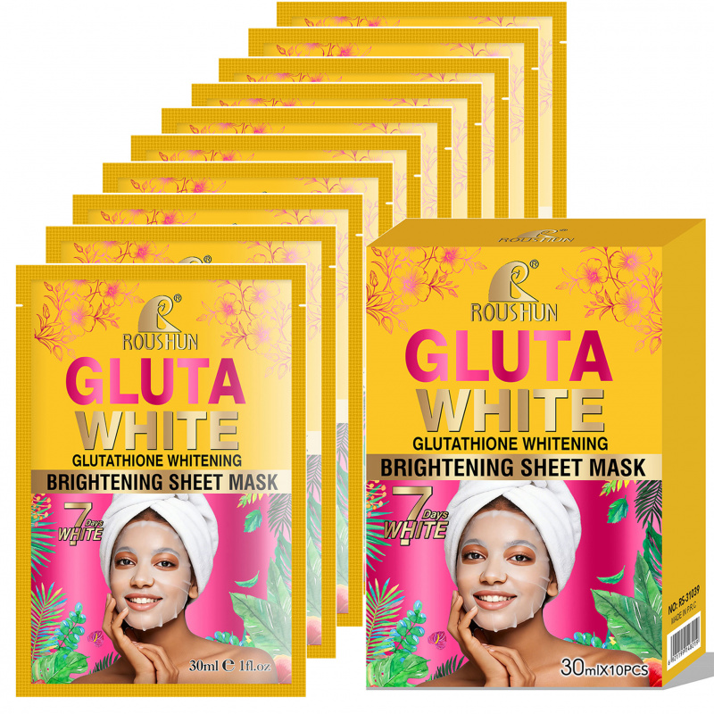 Face Mask Storage Box - Maschera Viso Gluta White, Cura del