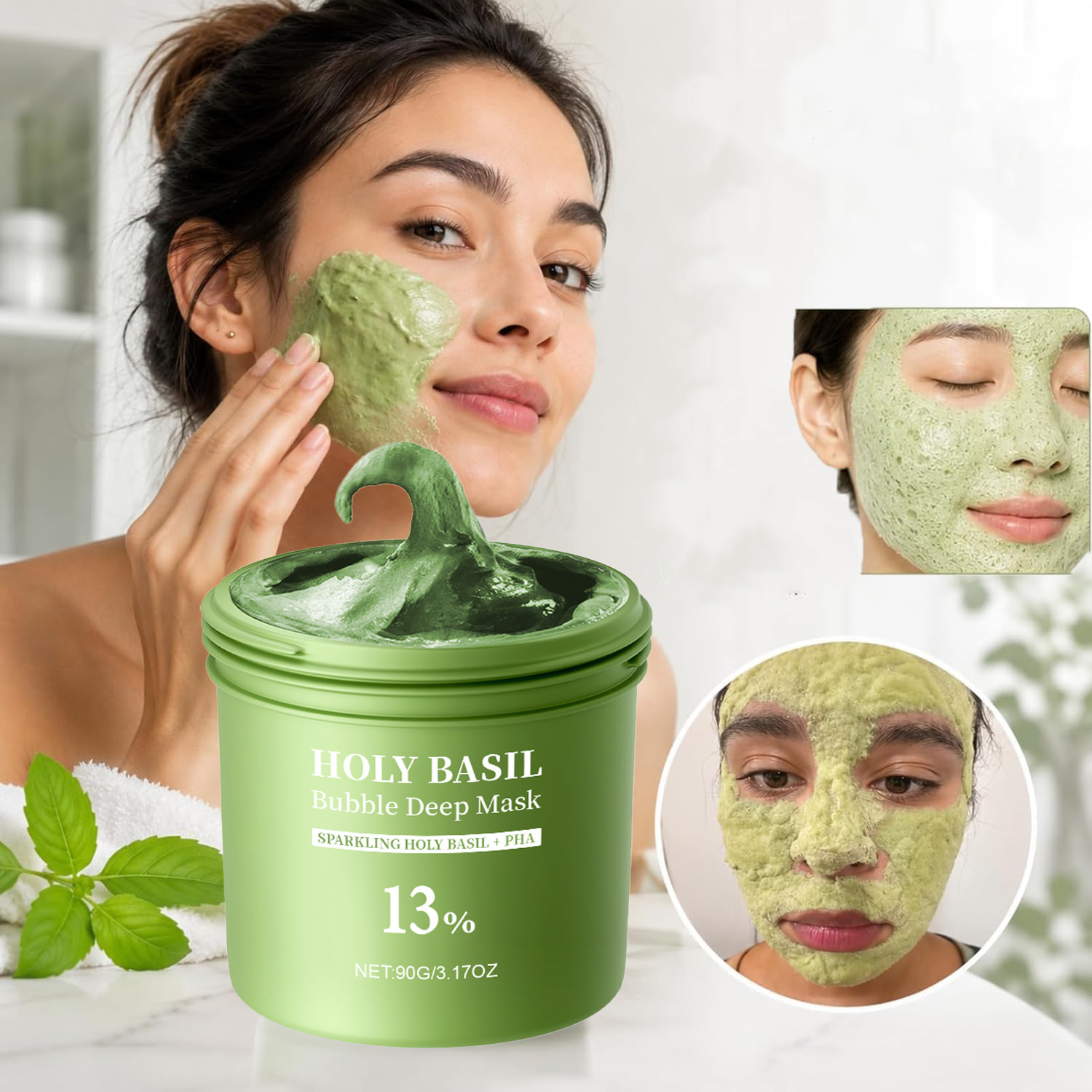 Dust Mask Construction - Maschera Viso Schiumogena al Basilico Sacro