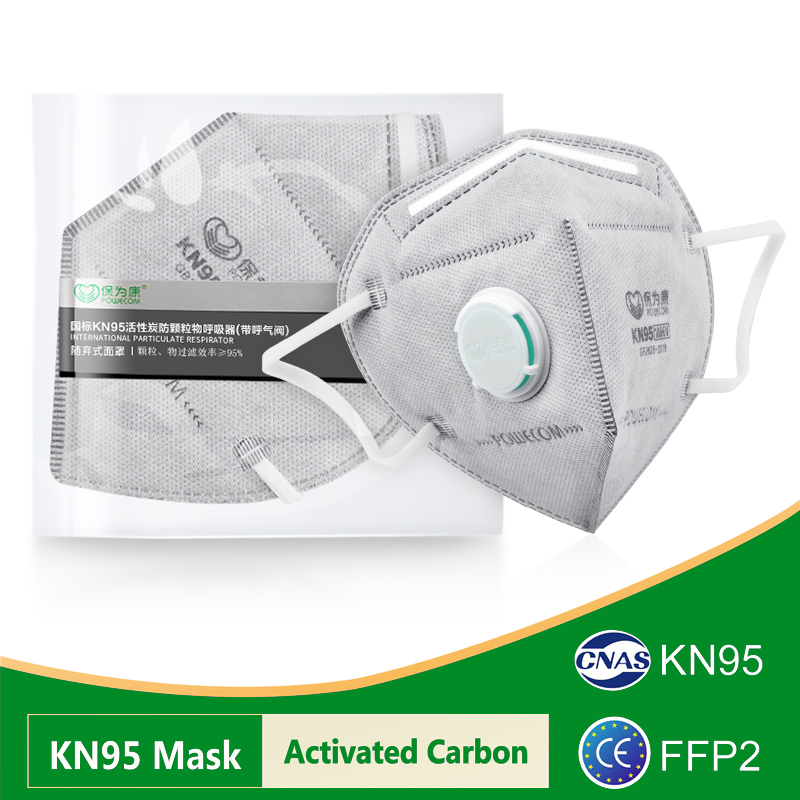 Cloth Face Mask Washable - Maschere POWECOM KN95 con Carbone Attivo