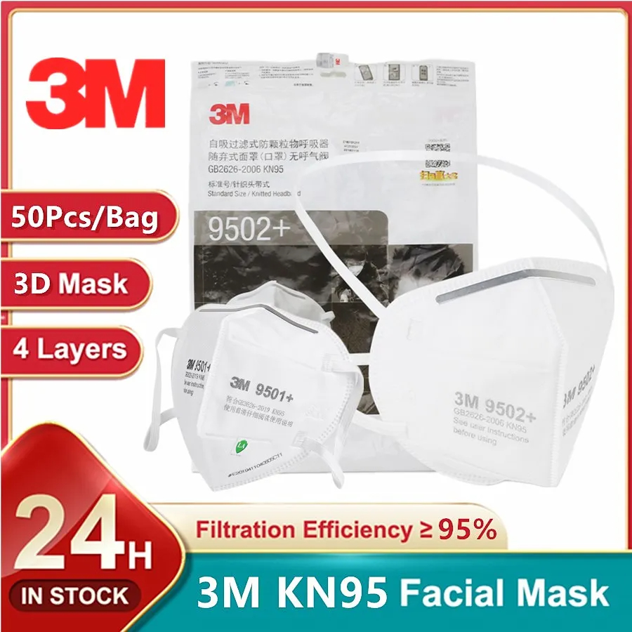 3M Mask 9502+ - 3M KN95 Maschera per il viso