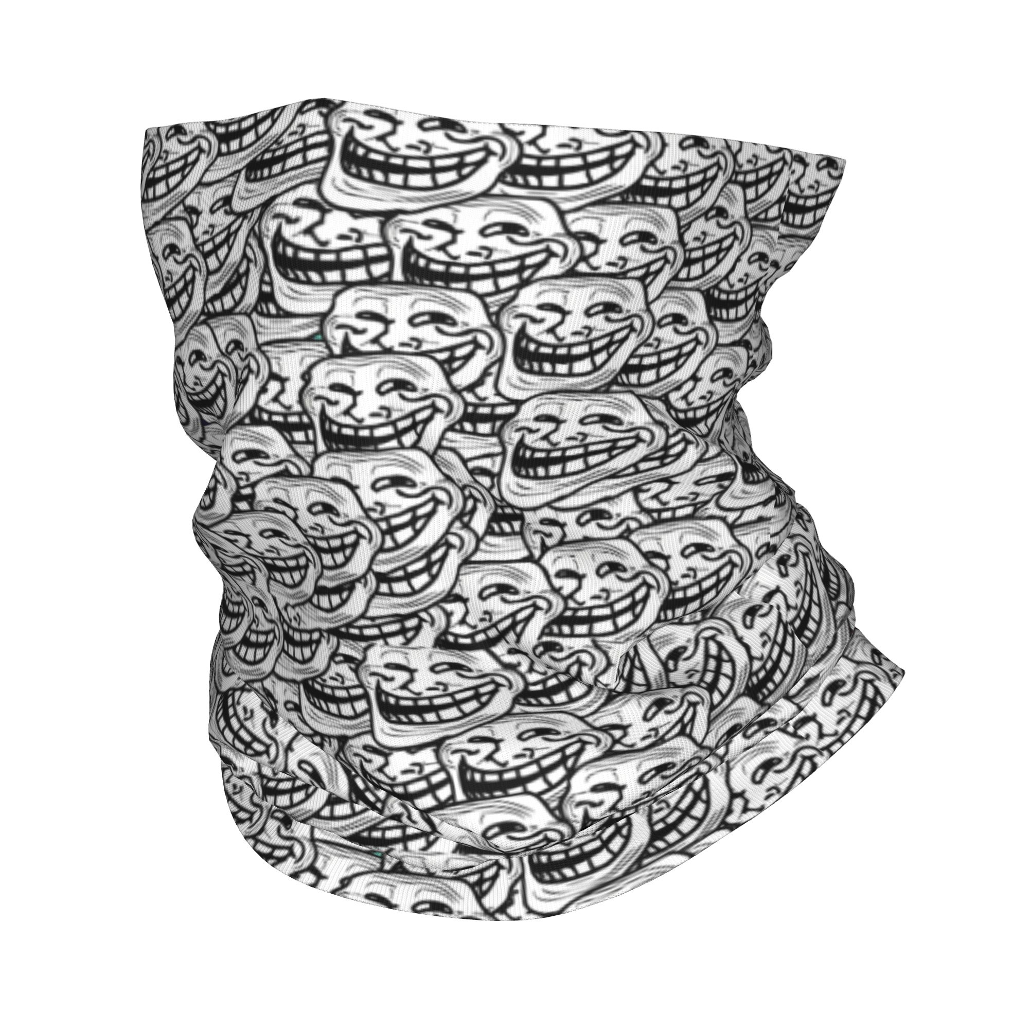 Divertente Anime Troll Face Qu - Neck Gaiter Face Cover recensione e prezzo