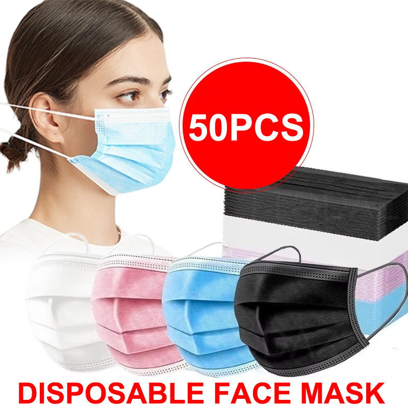 50 pezzi maschera a 3 strati m - Disposable Mask Blue recensione e prezzo