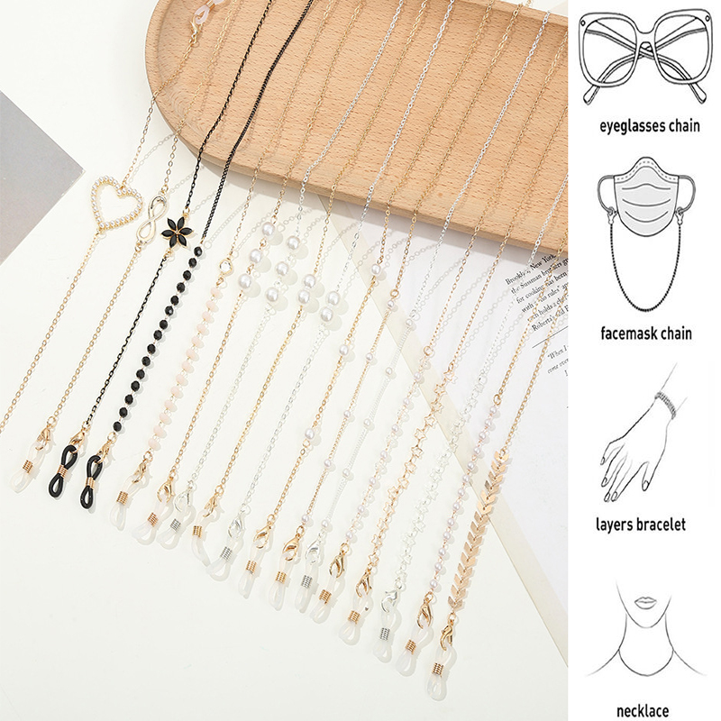 2022 moda occhiali catena per  - Mask Chain Holder recensione e prezzo