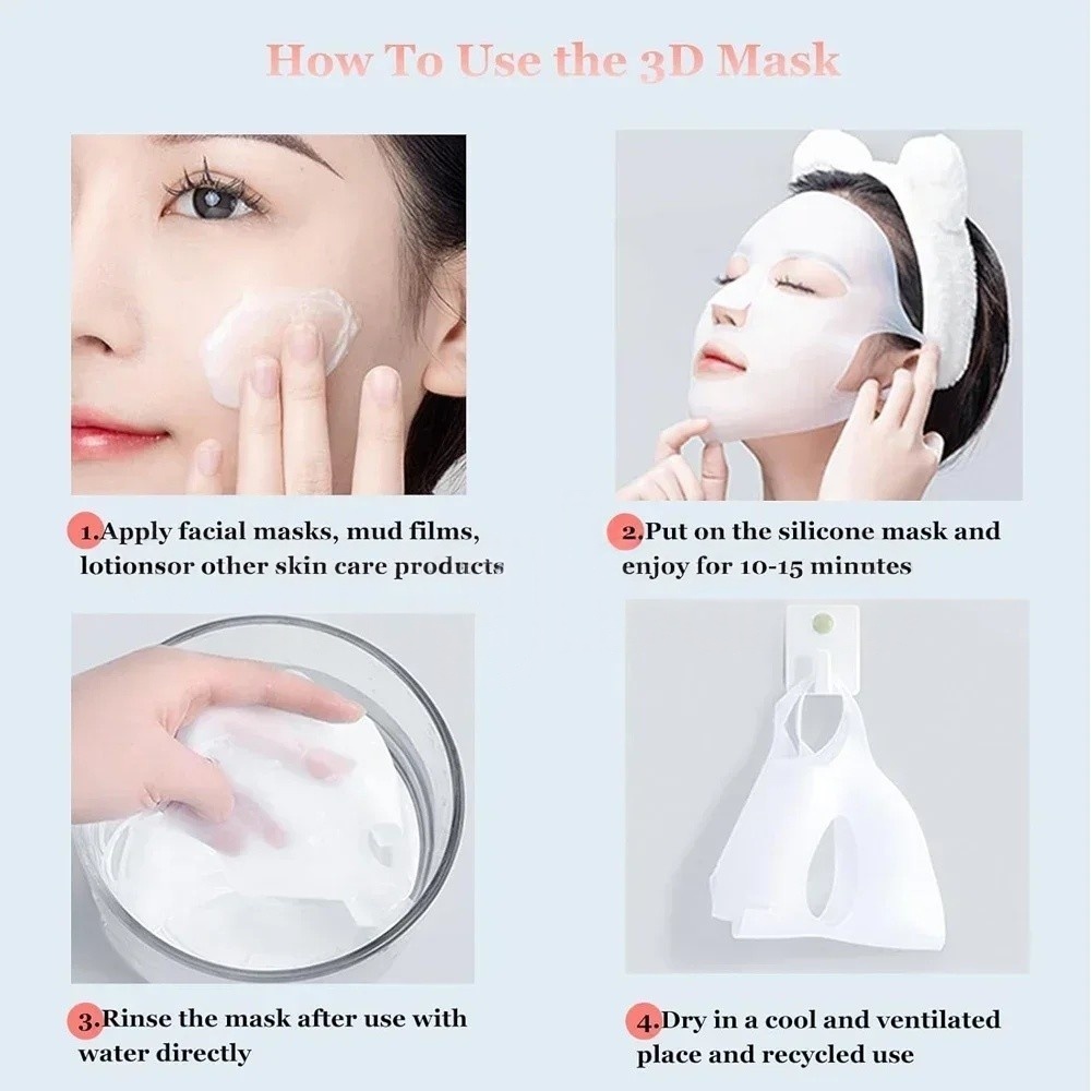 1/2PCS 3D Riutilizzabile Rughe - Silicone Mask Bracket recensione e prezzo