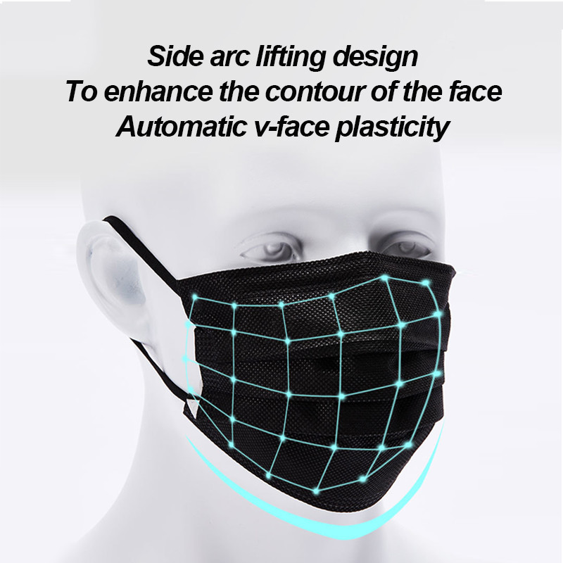 100-400 pezzi Maschere Nere Mo - Disposable Surgical Mask recensione e prezzo